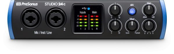 Presonus Studio 24c 2x2 USB-C Audio Interface Online Hot Sale