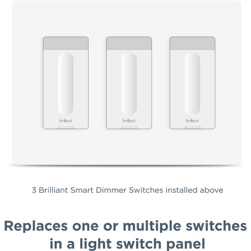 IN STOCK! BRILLIANT SMART DIMMER SWITCH BHS120US-GR1 (Gray) Online Sale