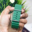 iCruze 42 44 45 49 MM  Silicone Sports Watch Band (Green) Online now