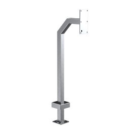 PEDESTAL 22PE1-2NIP-02-304 42  Stainless Gooseneck Pedestal - 2NIP Verso Dual Module Online