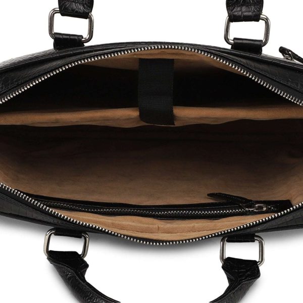 iCruze Delite Leather Bag Black Online now