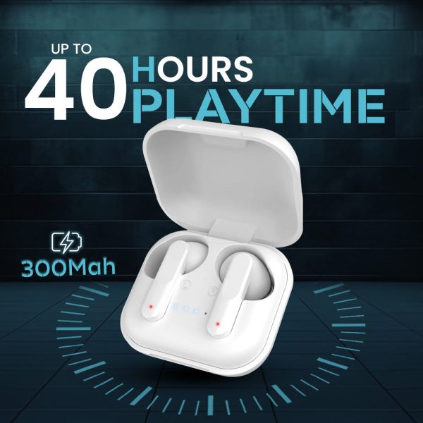 Defender TWS Earbuds White Hot on Sale