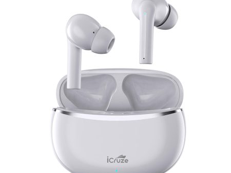 iCruze BackBeat TWS Earbuds White Sale