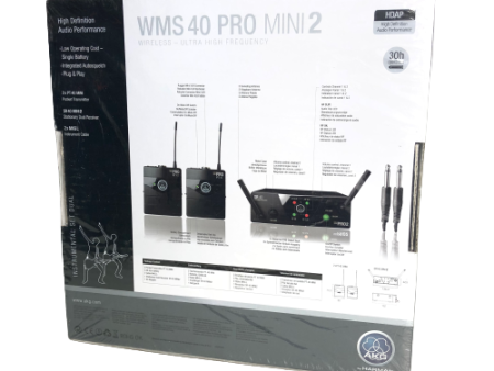 AKG WMS 40 Mini2 Dual Wireless Instrumental System For Cheap