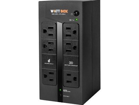 WattBox WB-OVRC-UPS-350-6 Standby UPS and Battery Pack (Compact), 6-Outlet, 350VA For Sale