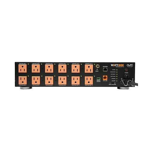 WattBox WB-700CH-IPV-12 IP Power Conditioner Chassis with OvrC Home, 12-Controlled Outlets Supply