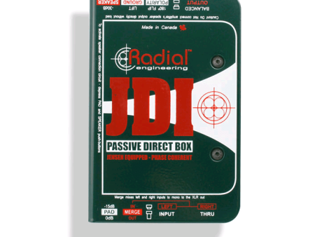 Radial Engineering JDI Single-Channel Passive Direct Box w  Jensen Transformer Online Sale